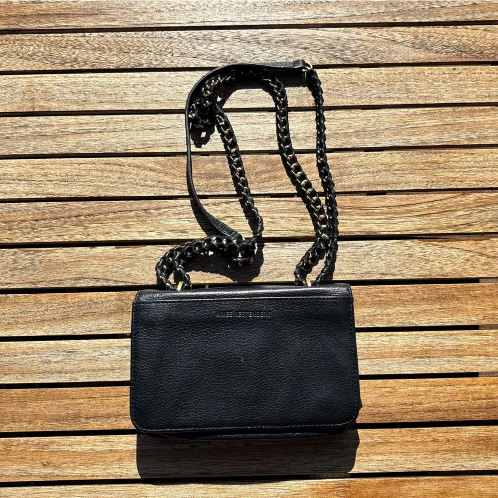 Aimee Kestenberg Crossbody Bag | Pebbled Leather Chain Strap | Mirror Interior - Picture 2 of 11